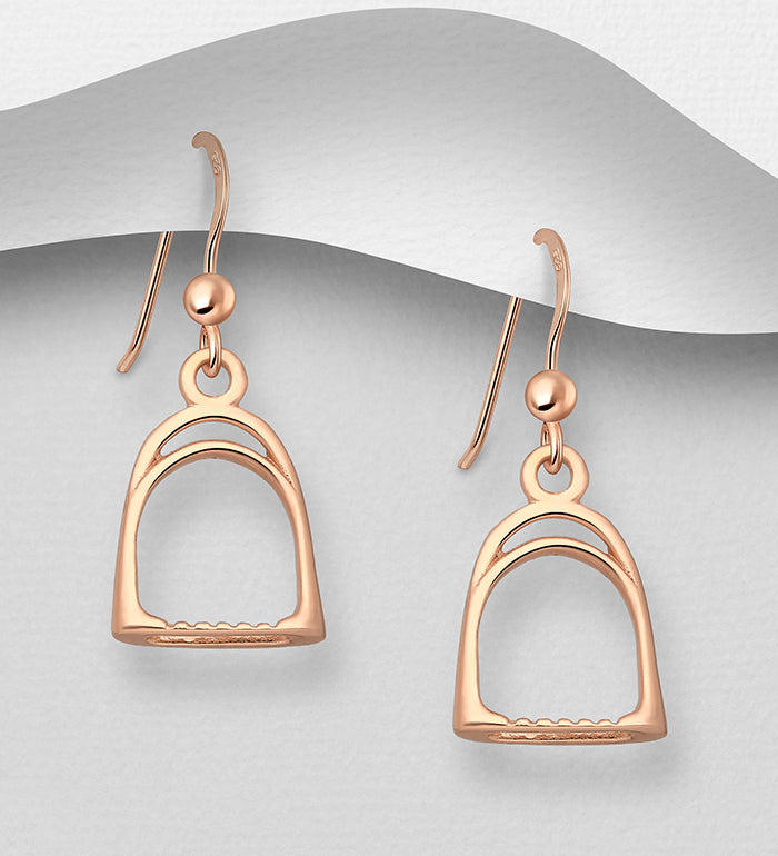925 Sterling Silver Stirrup Hook Earrings