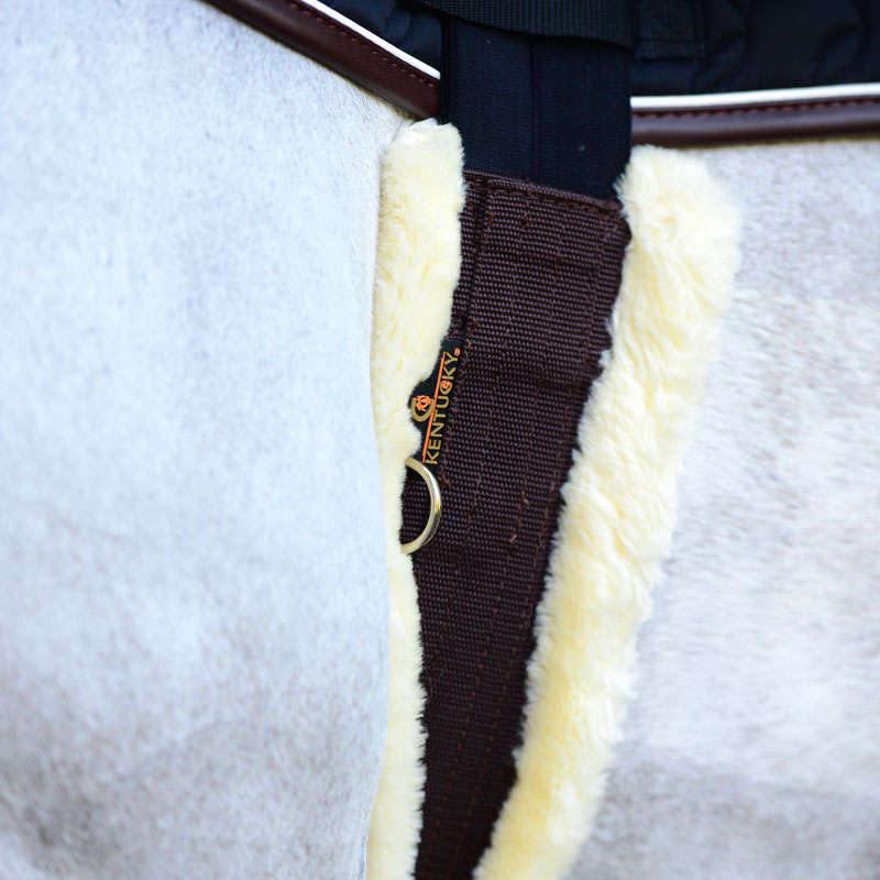 Kentucky Horsewear Sheepskin Elasticated Girth (Artificial Sheepskin)