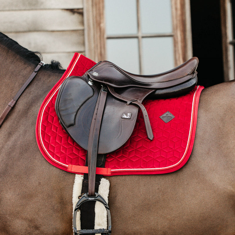 Kentucky Horsewear Velvet Show Jumping Saddle Pad