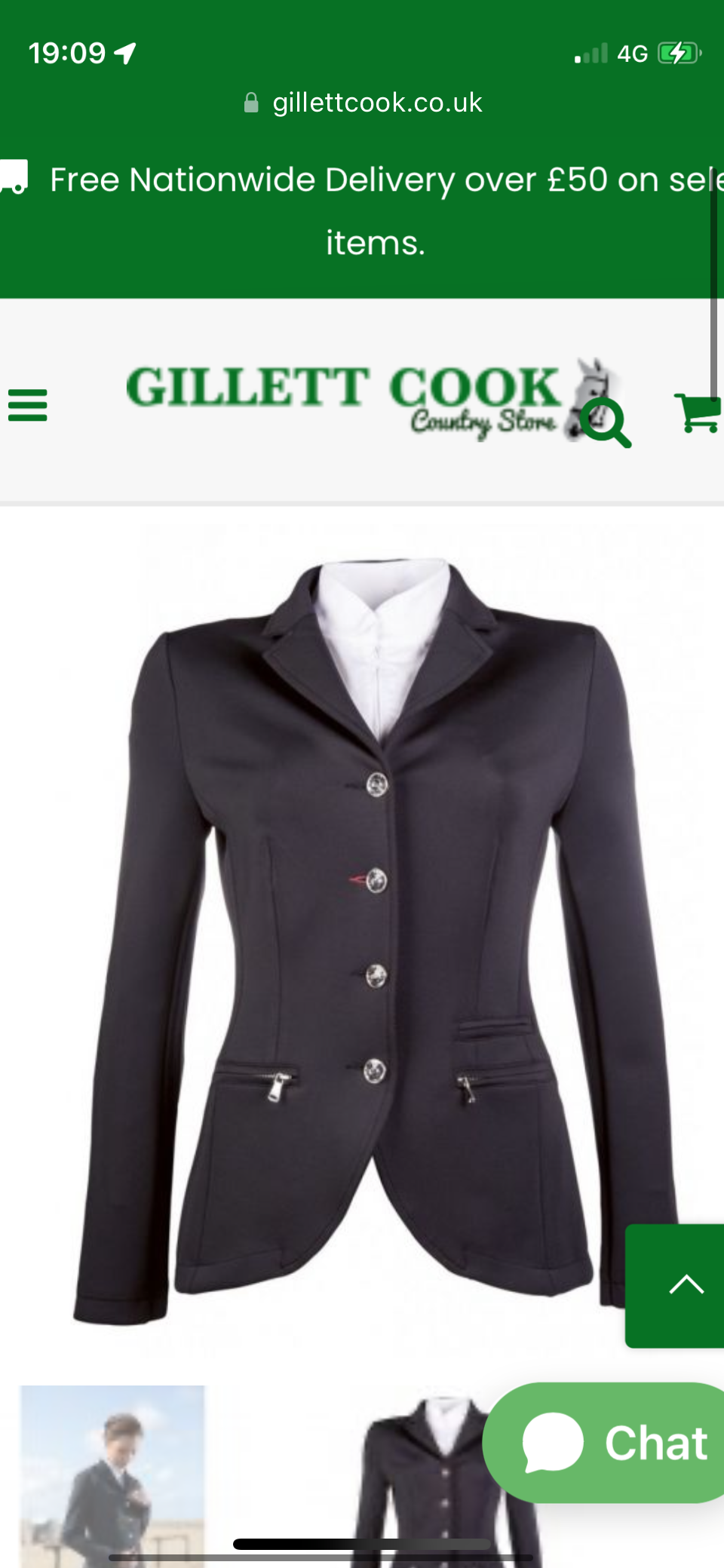 HKM Rimini competition ladies jacket NAVY