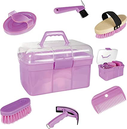 HKM 6 piece grooming box pink