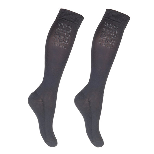 HKM silicon heel long riding socks