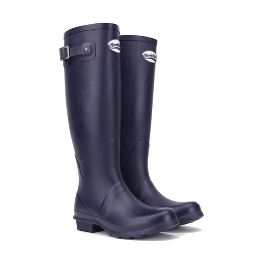 Rockfish matt navy size 9 wellies tall boots