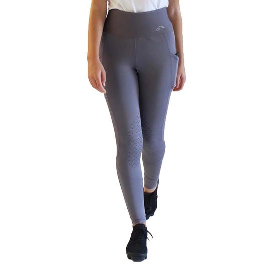 Gallop thermal lock winter silicon knee patch riding legging