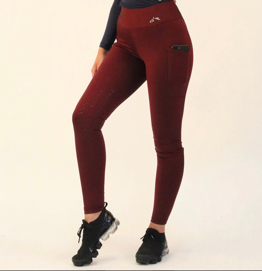 Gallop silicon knee leggings with phone pocket